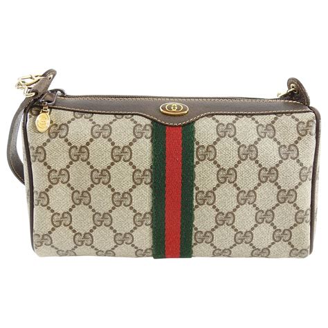 gucci monogram canvas shoulder bag|gucci shoulder bag vintage.